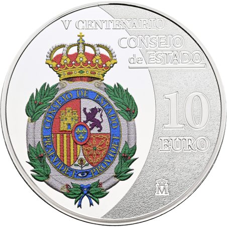 Moneda 2026 V Centenario del Consejo de Estado. 10 euros. Plata  - 1