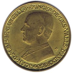 Moneda Andorra 1 Diner 1983 Bisbe d'Urgell.  - 1