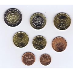 monedas euro serie Grecia 2011 con 2 euros conmemorativa.  - 1
