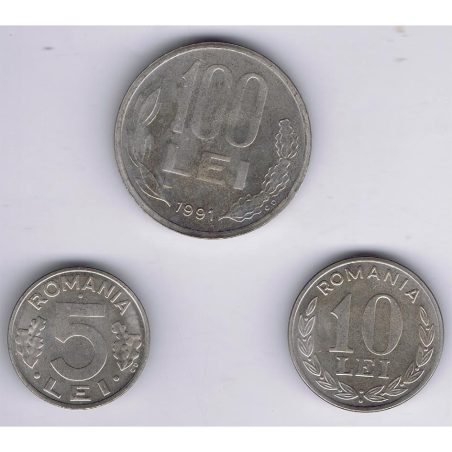 Tira Monedas Rumania. Varios años