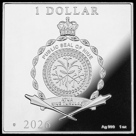 Moneda onza de plata Niue 2026 1 Dollar Cezanne.