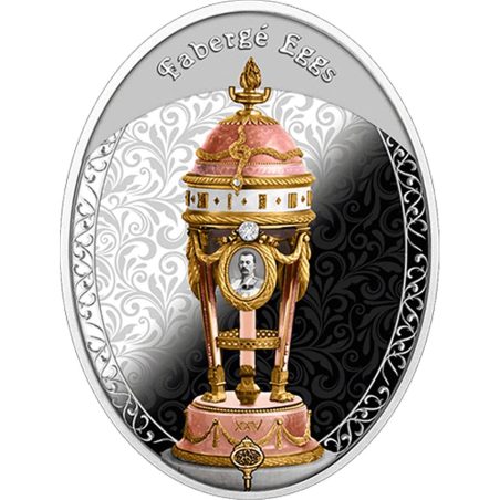 Moneda de plata 1$ Niue 2025 Huevo Fabergé. Yusupov Egg.  - 1