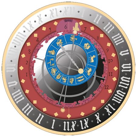 Moneda onza de plata 5 Euro Malta 2026 Reloj de Berna.  - 1