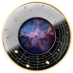 Moneda de plata 500 Francos Camerún 2026 Nebulosa Estelar.  - 1