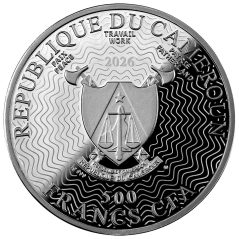 Moneda de plata 500 Francos Camerún 2026 Nebulosa Estelar.