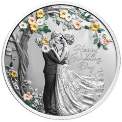 Moneda de plata 1 Dollar Niue 2026 Feliz Día de la Boda.  - 1