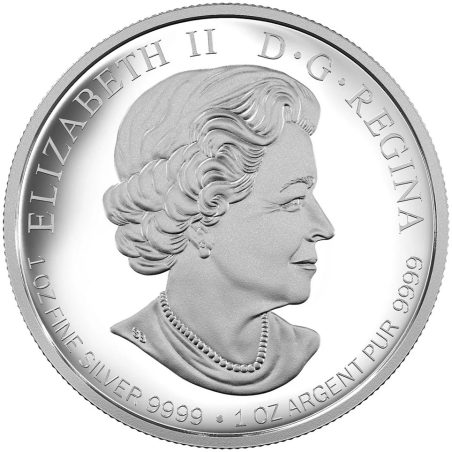 Moneda onza de plata 20$ Canadá 2016 Jilguero Americano.