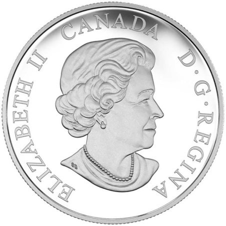 Moneda de plata 20$ Canadá 2016 Halcón de cola roja Real.