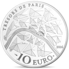 Francia 10€ 2016 Tesoros de Paris. Opera Garnier. Plata.