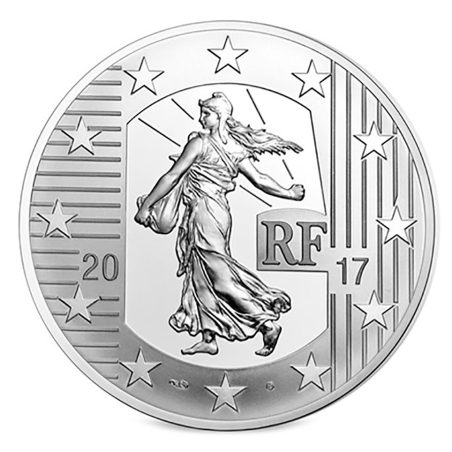 Francia 10 € 2017 Semeuse. Le Luis d'Or. Plata.