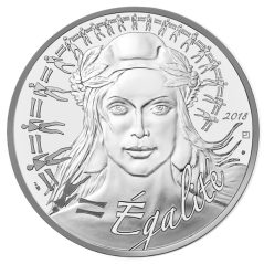 Francia 20€ 2018 Mariana. Egalité. Igualdad. Plata.  - 1