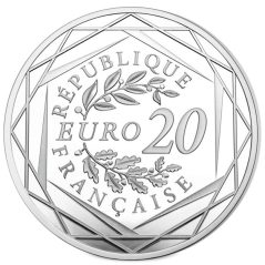 Francia 20€ 2018 Mariana. Egalité. Igualdad. Plata.