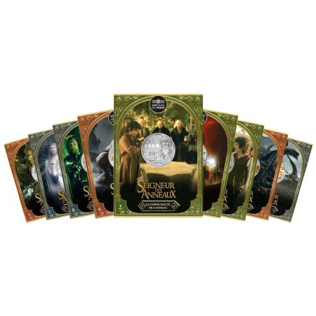 Monedas 10€ Francia 2026 Señor de los Anillos. 9 monedas con estuche  - 1