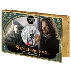 Francia 2026 50€ Señor de los Anillos. Aragorn. Plata  - 3