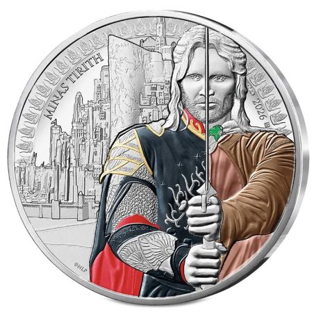 Francia 2026 50€ Señor de los Anillos. Aragorn. Plata