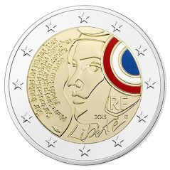 moneda conmemorativa 2 euros Francia 2015 Federación. Proof