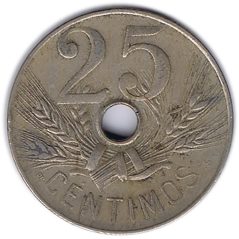 Moneda 25 céntimos 1927 Alfonso XIII. MBC  - 1