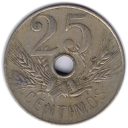 Moneda 25 céntimos 1927 Alfonso XIII. MBC  - 1