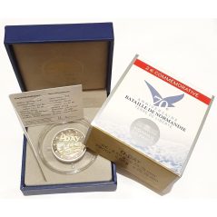 moneda conmemorativa 2 euros Francia 2014. Dia D. Proof  - 1