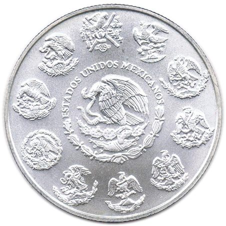 Moneda onza de plata Mexico 2016 Libertad Dorada.