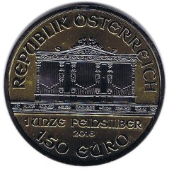 Moneda onza de plata 1,5 euros Austria Filarmonica 2016. Rutenio