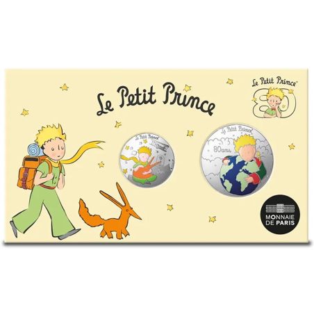 Francia 50€ y 10€ 2025 80 Aniversario El Principito. Plata color.  - 1