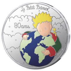 Francia 50€ y 10€ 2025 80 Aniversario El Principito. Plata color.