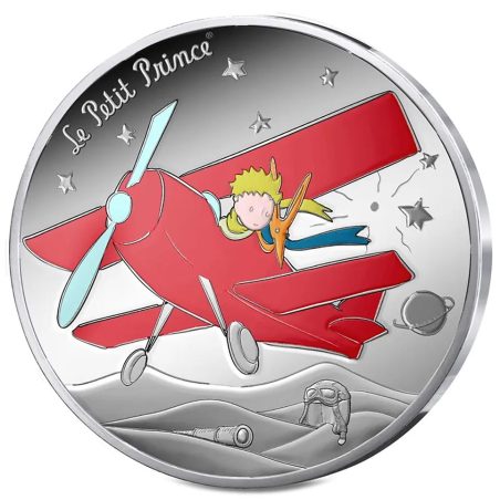 Francia 10€ 2026 El Principito. El Avión. Plata color.  - 1