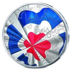 Francia 10€ 2026 Moulin Rouge. Plata Color  - 1