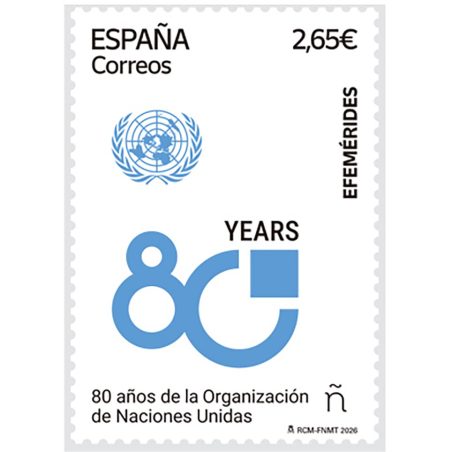 5898 80 años de la Organización de Naciones Unidas.  - 1