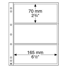 LEUCHTTURM NUMIS 10 hojas transparentes con 3 departamentos.  - 1