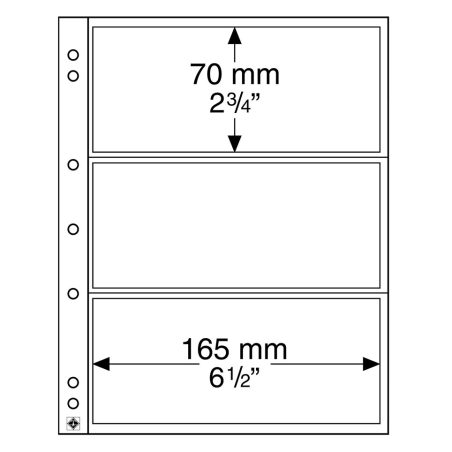 LEUCHTTURM NUMIS 10 hojas transparentes con 3 departamentos.  - 1