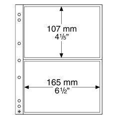LEUCHTTURM NUMIS 10 hojas transparentes con 2 departamentos.  - 1
