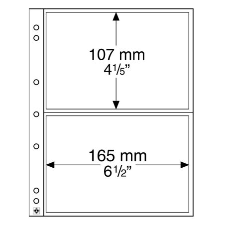 LEUCHTTURM NUMIS 10 hojas transparentes con 2 departamentos.  - 1