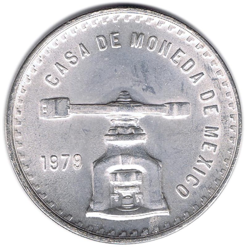 Moneda onza de plata Mexico 1979 - 1 Moneda onza de plata Mexico 1979 - 1