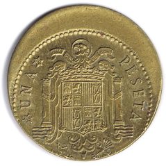 1 Peseta 1966 *19-68. Madrid. SC. Desplazada