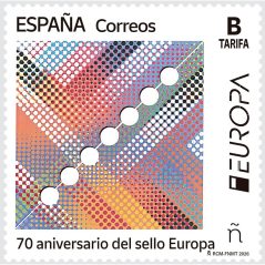 5909 70 aniversario del sello Europa.  - 1