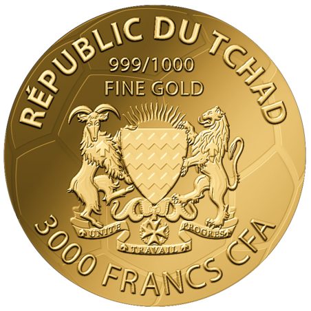 Moneda de oro Copa Mundial de la FIFA 2026 Balón Futbol España