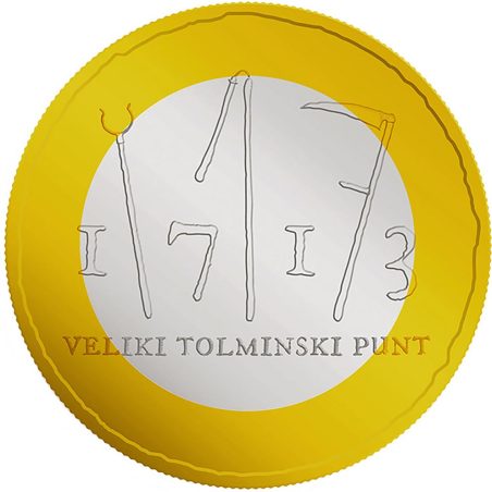moneda Eslovenia 3 Euros 2013 Levantamiento Campesino.  - 1