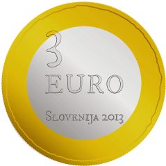 moneda Eslovenia 3 Euros 2013 Levantamiento Campesino.