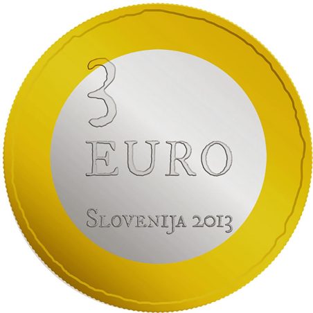 moneda Eslovenia 3 Euros 2013 Levantamiento Campesino.