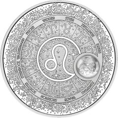 moneda Austria 20 Euros 2026 Zodiaco Leo. Cristal de Roca. Plata