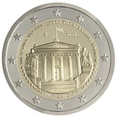 moneda conmemorativa 2 euros Grecia 2026 Academia de Atenas.  - 1