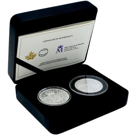 Monedas 2026 El Real de a Ocho: Raíces de la Moneda Canadiense. 2 monedas. PlataPlata  - 1