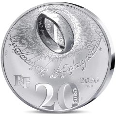 Francia 2026 20€ Señor de los Anillos. El Anillo Único. Onza Plata