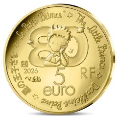 Francia 5€ 2026 80 Aniversario El Principito. Oro