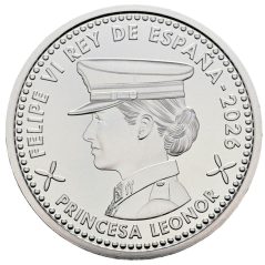 Moneda plata 60 Euros 2026 Princesa Leonor. Academia del Aire y del Espacio.
