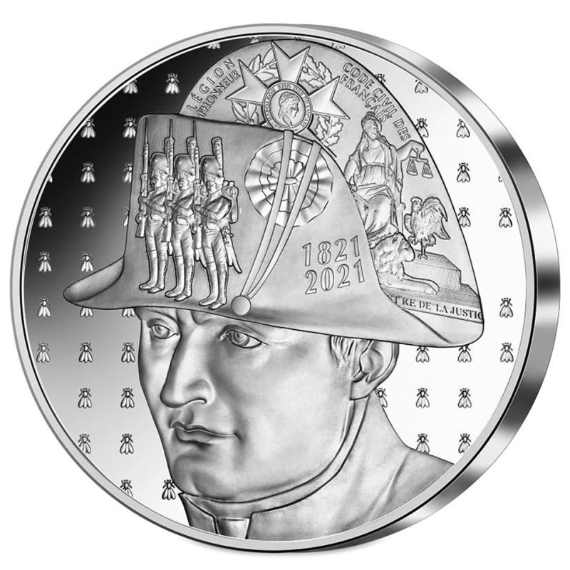 Francia 20€ 2021 Napoleón. Bicentenario de su desaparición. Onza de Plata. - 1 Francia 20€ 2021 Napoleón. Bicentenario de su desaparición. Onza de Plata. - 1