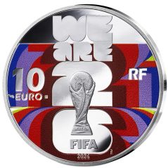 Francia 10€ 2026 Copa del Mundo de la FIFA 2026. Fútbol.Plata color.  - 1