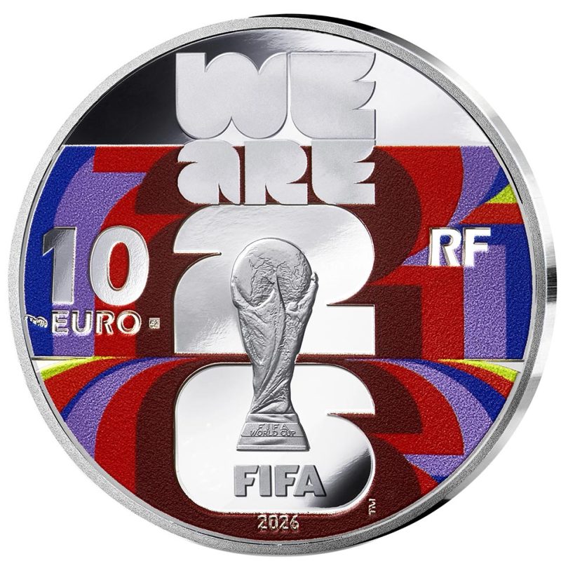 Francia 10€ 2026 Copa del Mundo de la FIFA 2026. Fútbol.Plata color. - 1 Francia 10€ 2026 Copa del Mundo de la FIFA 2026. Fútbol.Plata color. - 1